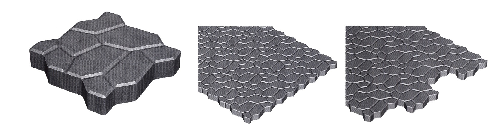 水立方形砖/斜视L型砖-德州恒石建材
